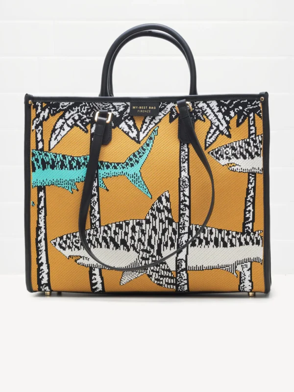 BOLSO SHOPPER TIBURONES