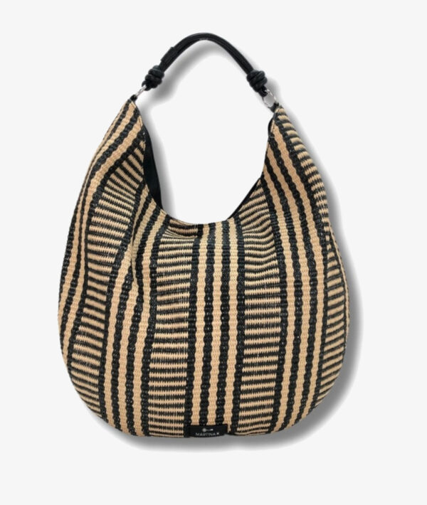 SHOPPER RAFIA NEGRO - Imagen 3