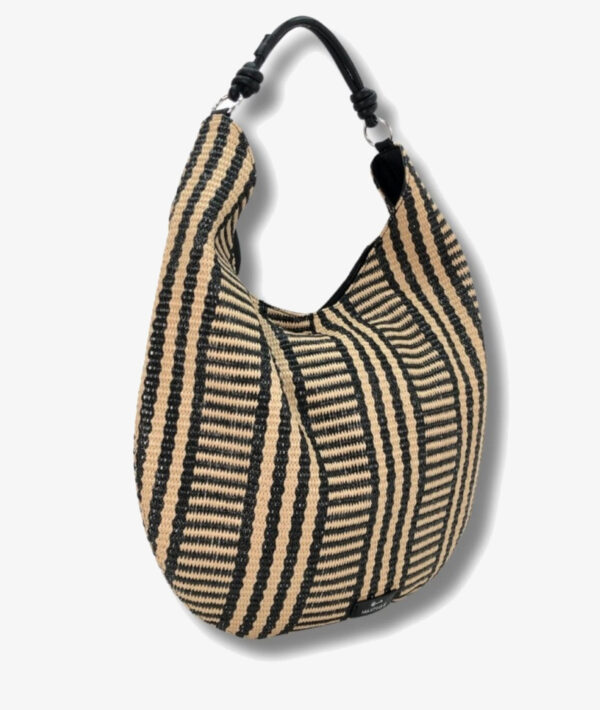 SHOPPER RAFIA NEGRO - Imagen 2