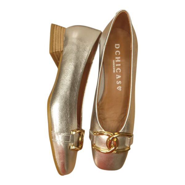 ZAPATO SALÓN DORADO - Imagen 7