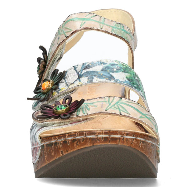 SANDALIA BEIGE ESTAMPADA - Imagen 5