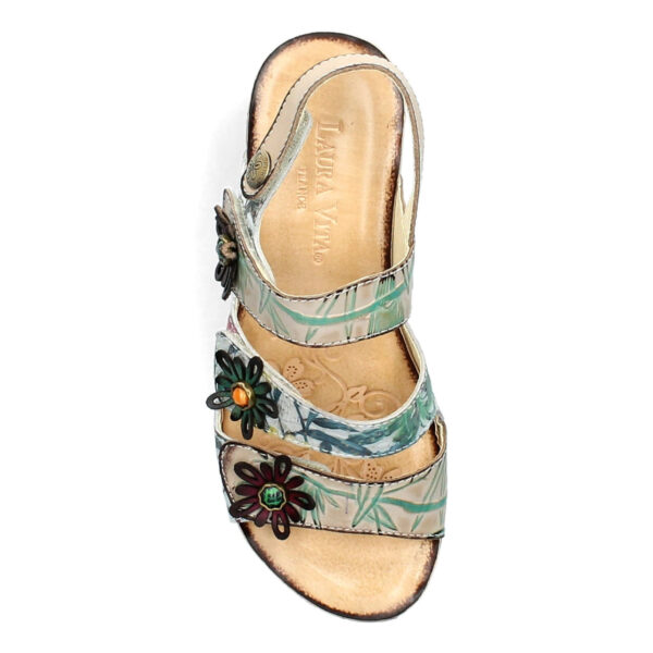 SANDALIA BEIGE ESTAMPADA - Imagen 6
