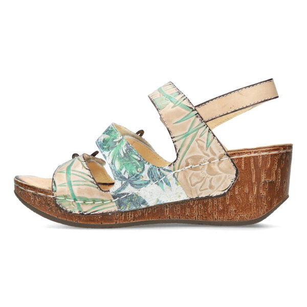 SANDALIA BEIGE ESTAMPADA - Imagen 7
