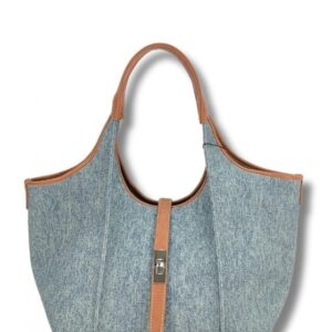 BOLSO AZUL CANVAS ENGOMADO