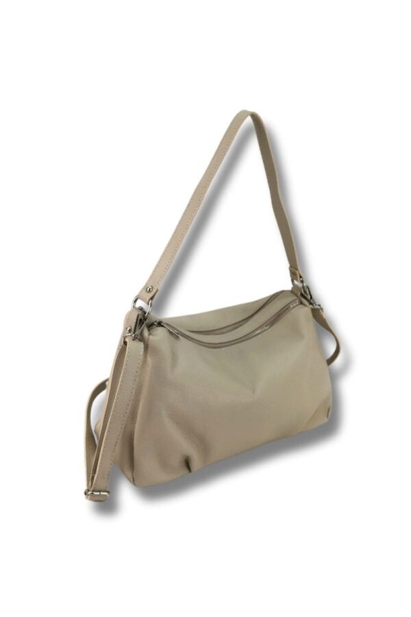 BOLSO PIEL BEIGE - Imagen 2