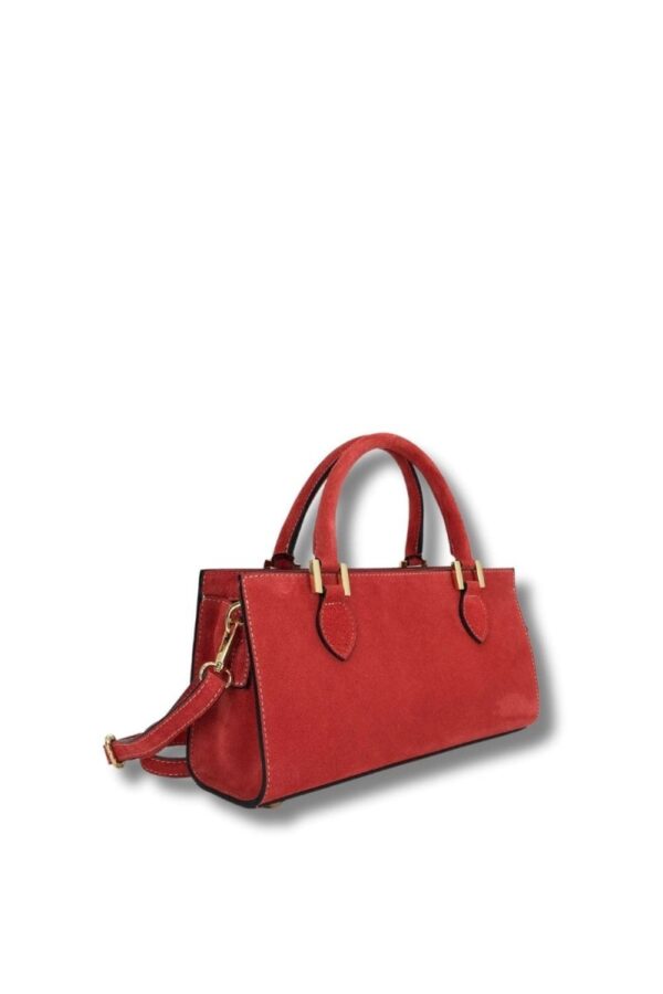 BOLSO ROJO SERRAJE RECTANGULAR - Imagen 3