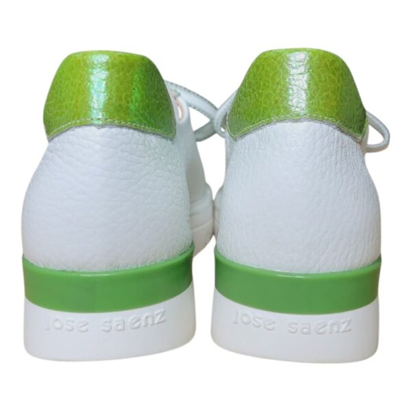 DEPORTIVOS PIEL BLANCO/VERDE - Imagen 8