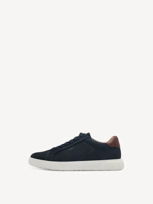 ZAPATILLA DE PIEL AZUL - Imagen 2