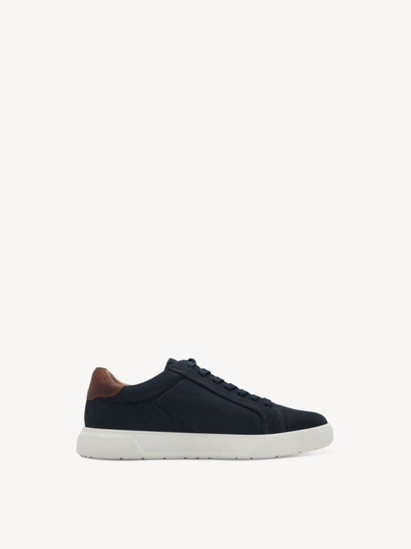 ZAPATILLA DE PIEL AZUL - Imagen 4