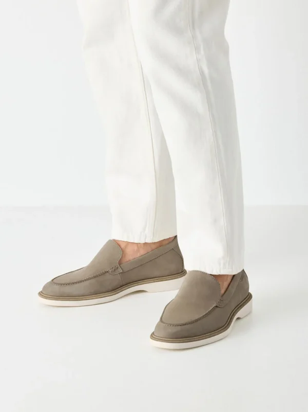 ZAPATILLA DE PIEL BEIGE - Imagen 2
