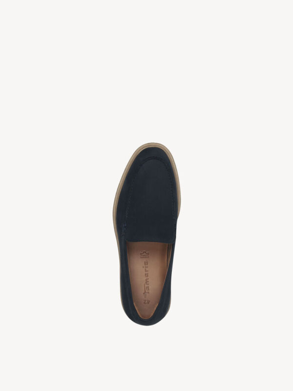 ZAPATILLA DE PIEL AZUL - Imagen 5