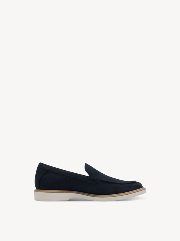 ZAPATILLA DE PIEL AZUL - Imagen 3