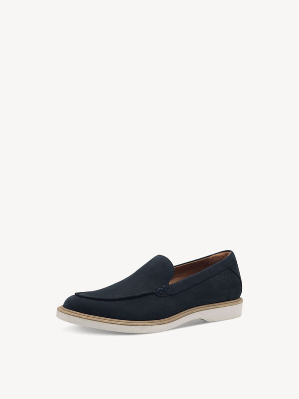 ZAPATILLA DE PIEL AZUL