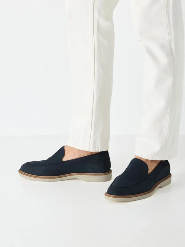 ZAPATILLA DE PIEL AZUL - Imagen 4
