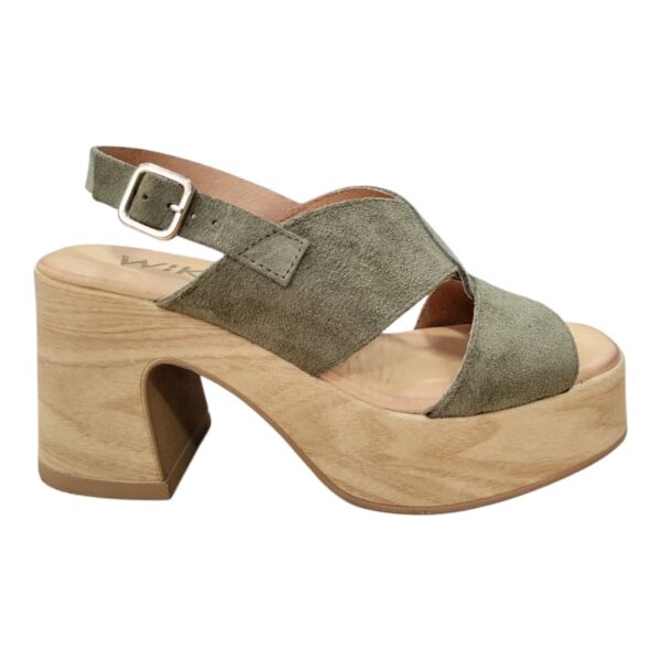 SANDALIA VERDE PLATAFORMA - Imagen 4