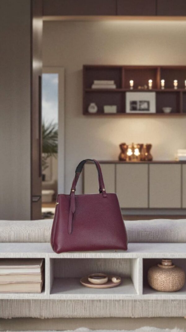 BOLSO SHOPPING BURDEOS - Imagen 2