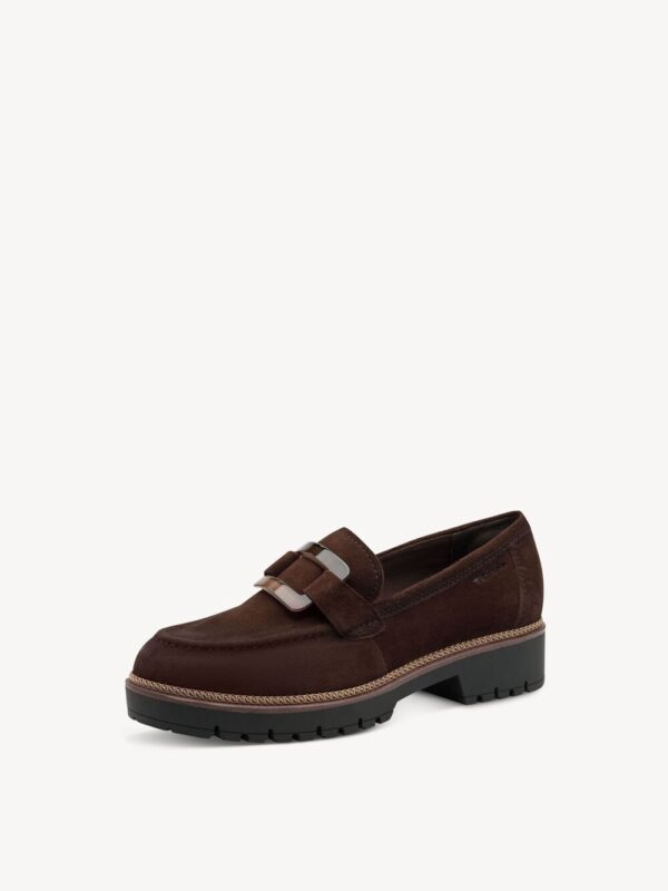 MOCASÍN DE PIEL MARRÓN - Imagen 3