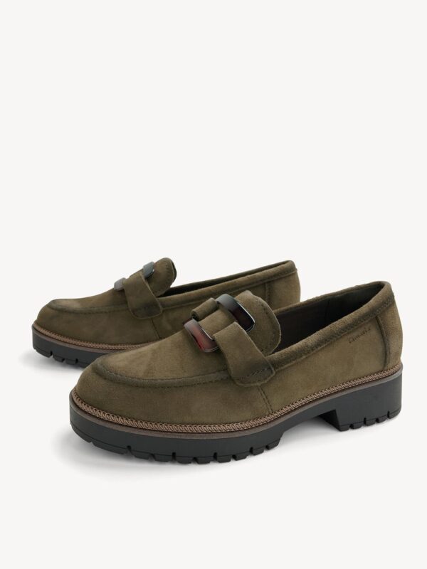 MOCASÍN DE PIEL VERDE - Imagen 3