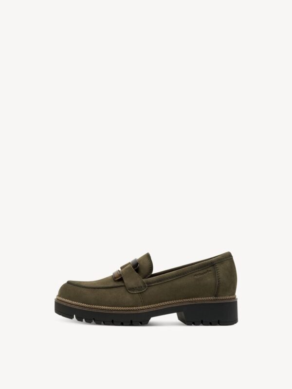 MOCASÍN DE PIEL VERDE - Imagen 4