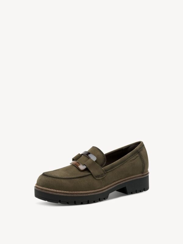 MOCASÍN DE PIEL VERDE - Imagen 5