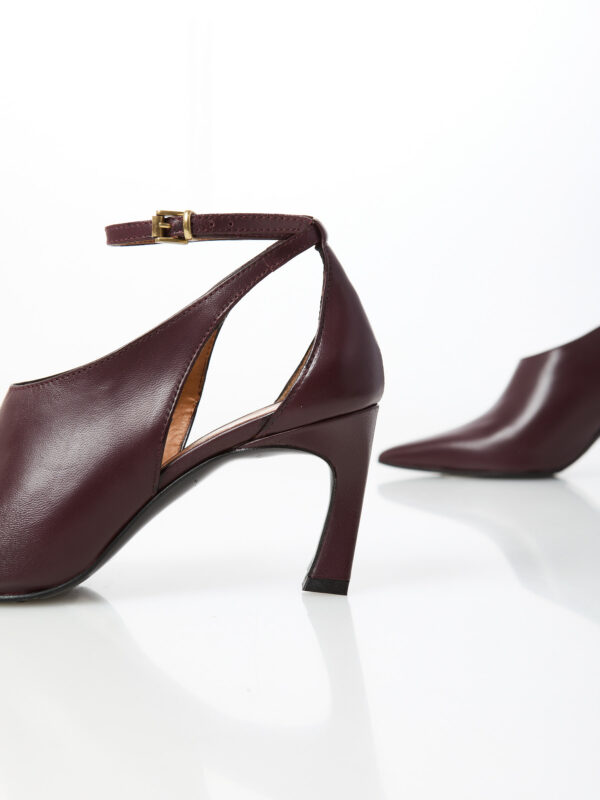ZAPATO TACÓN COLOR BURDEOS - Imagen 4