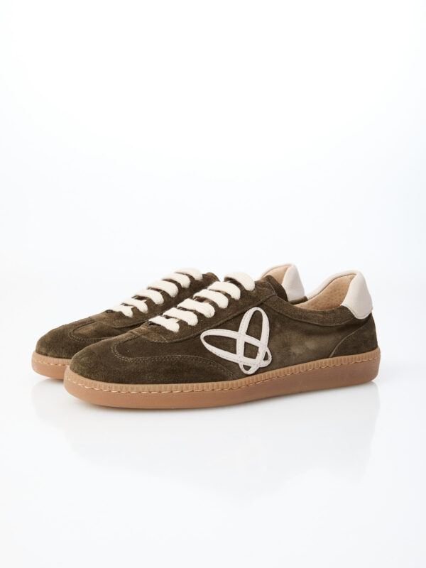 ZAPATILLA DE ANTE VERDE