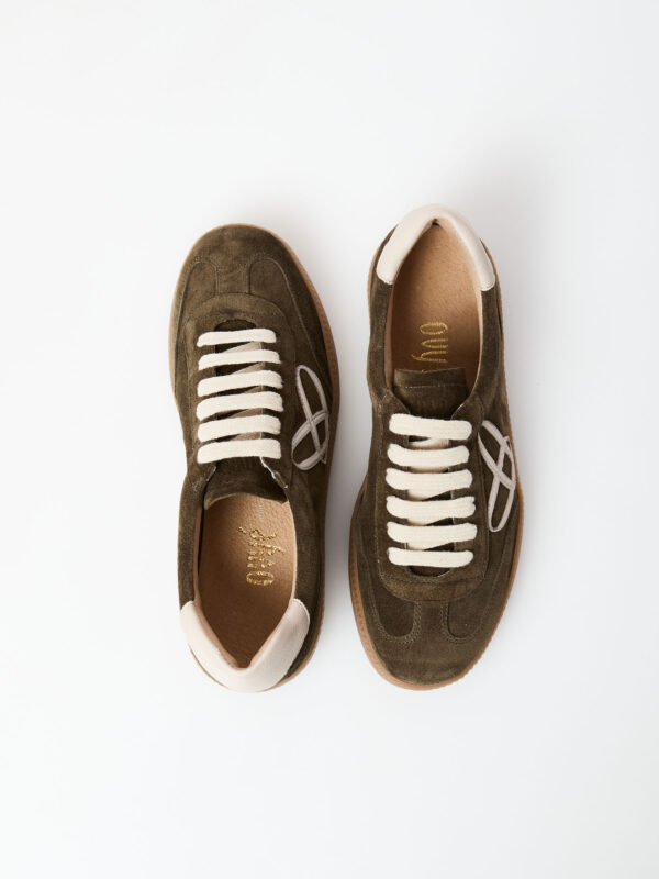 ZAPATILLA DE ANTE VERDE - Imagen 3